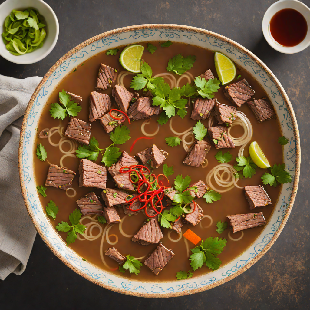 Slow-Simmered Vietnamese Pho with Star Anise and Beef Brisket