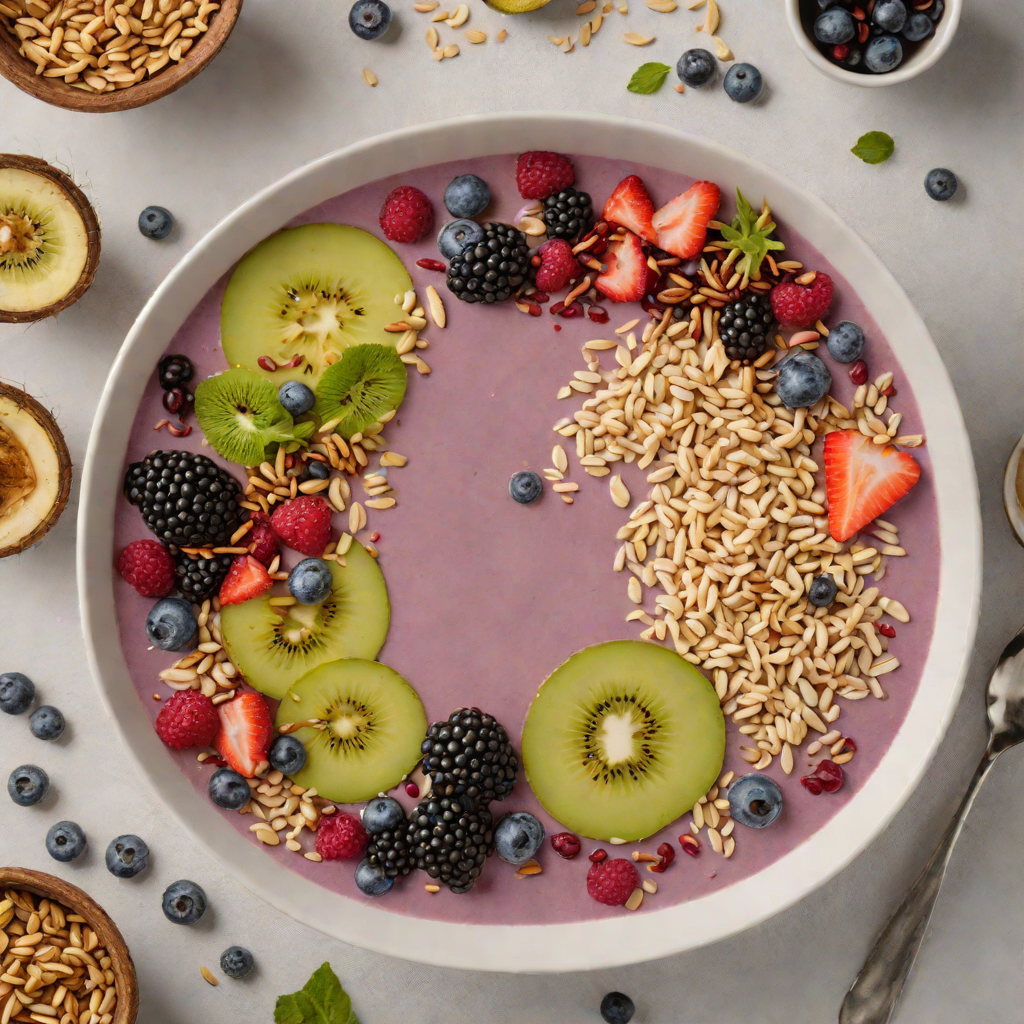 Sweet Coconut and Açaí Smoothie Bowl