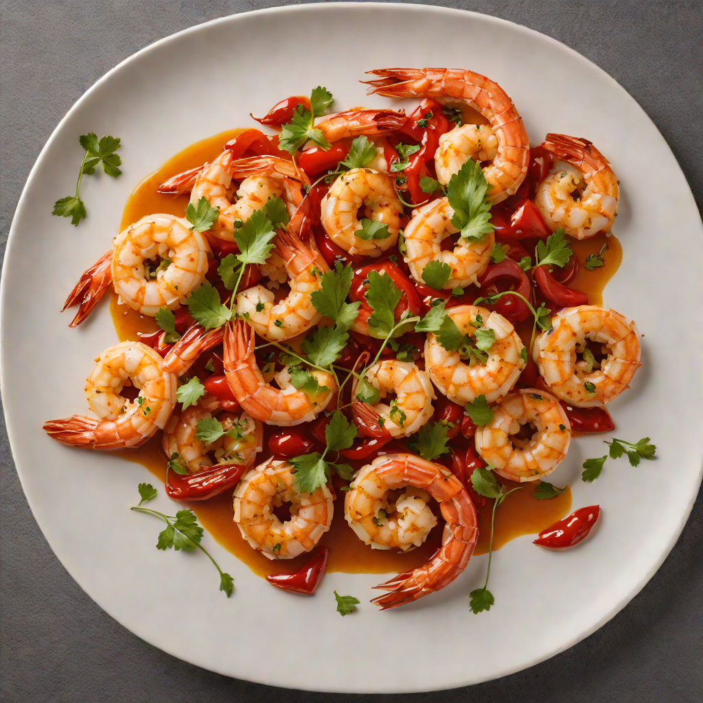 Spanish-Style Garlic Shrimp with Roasted Piquillo Peppers