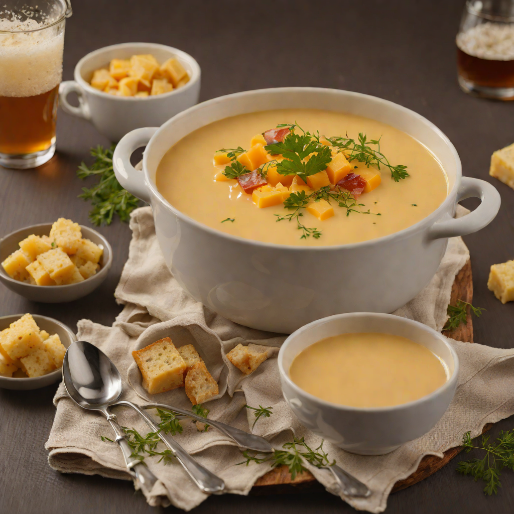 Pan-Roasted Wisconsin Cheddar and Beer Soup