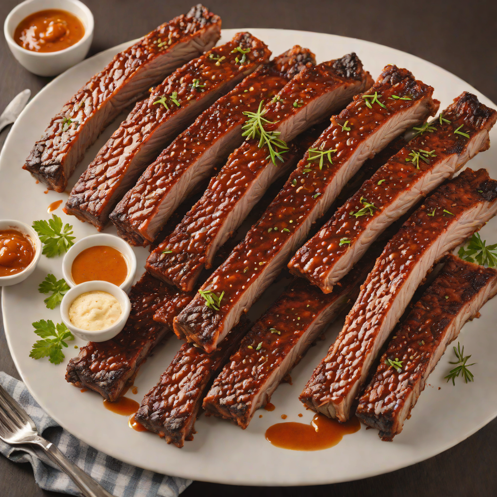Central Texas-Style Smoked Pork Ribs with Dry Rub