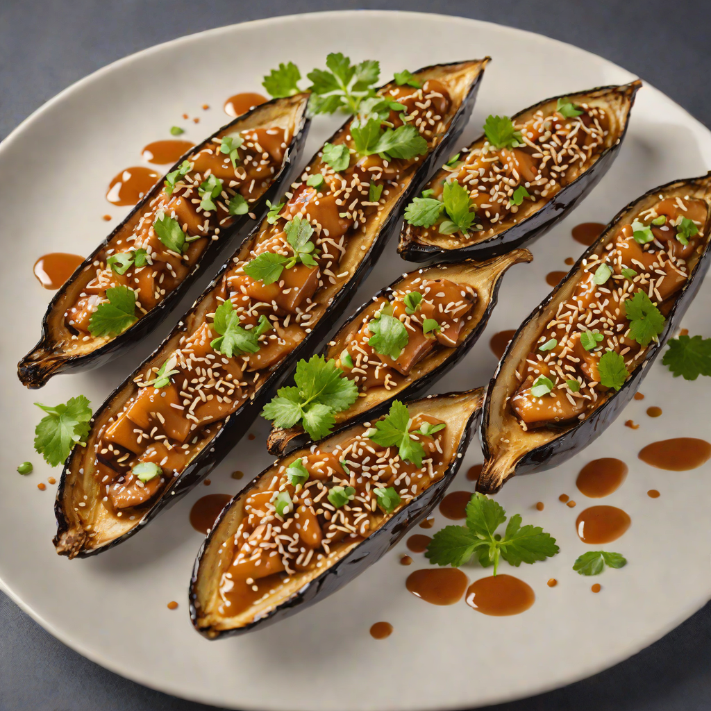 Pan-Roasted Eggplant with Miso Glaze and Toasted Sesame