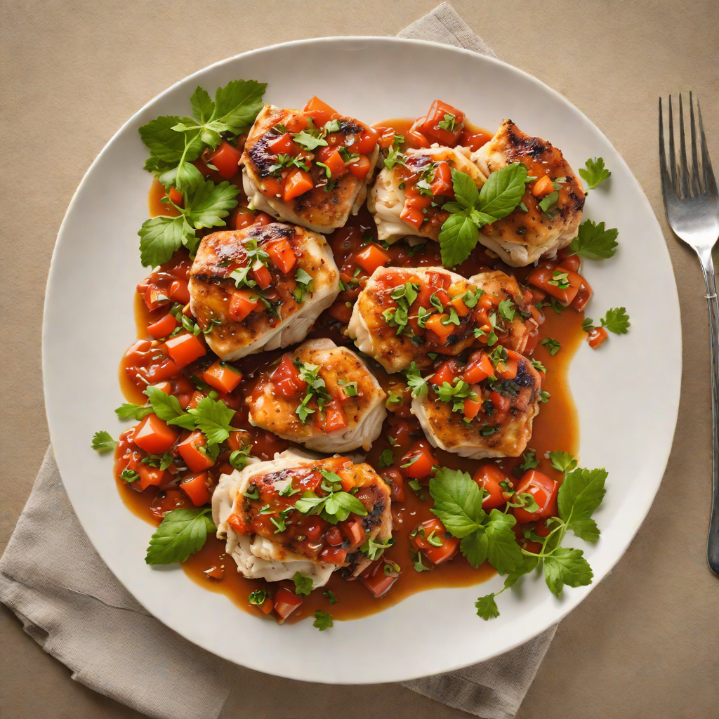 Pan-Seared Chicken Thighs with Spiced Tomato Relish