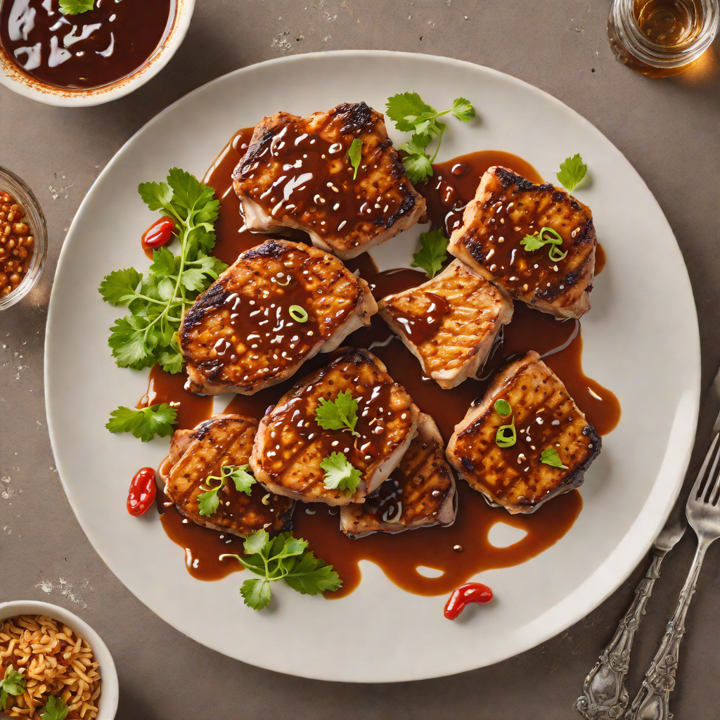Pan-Seared Pork Chops with Ancho Chili Honey Glaze