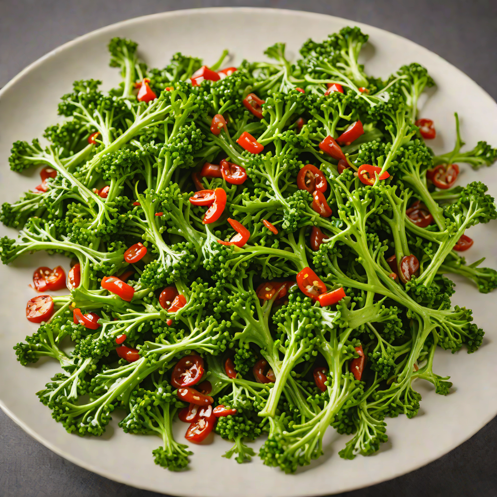 Sautéed Rapini with Chili and Vinegar