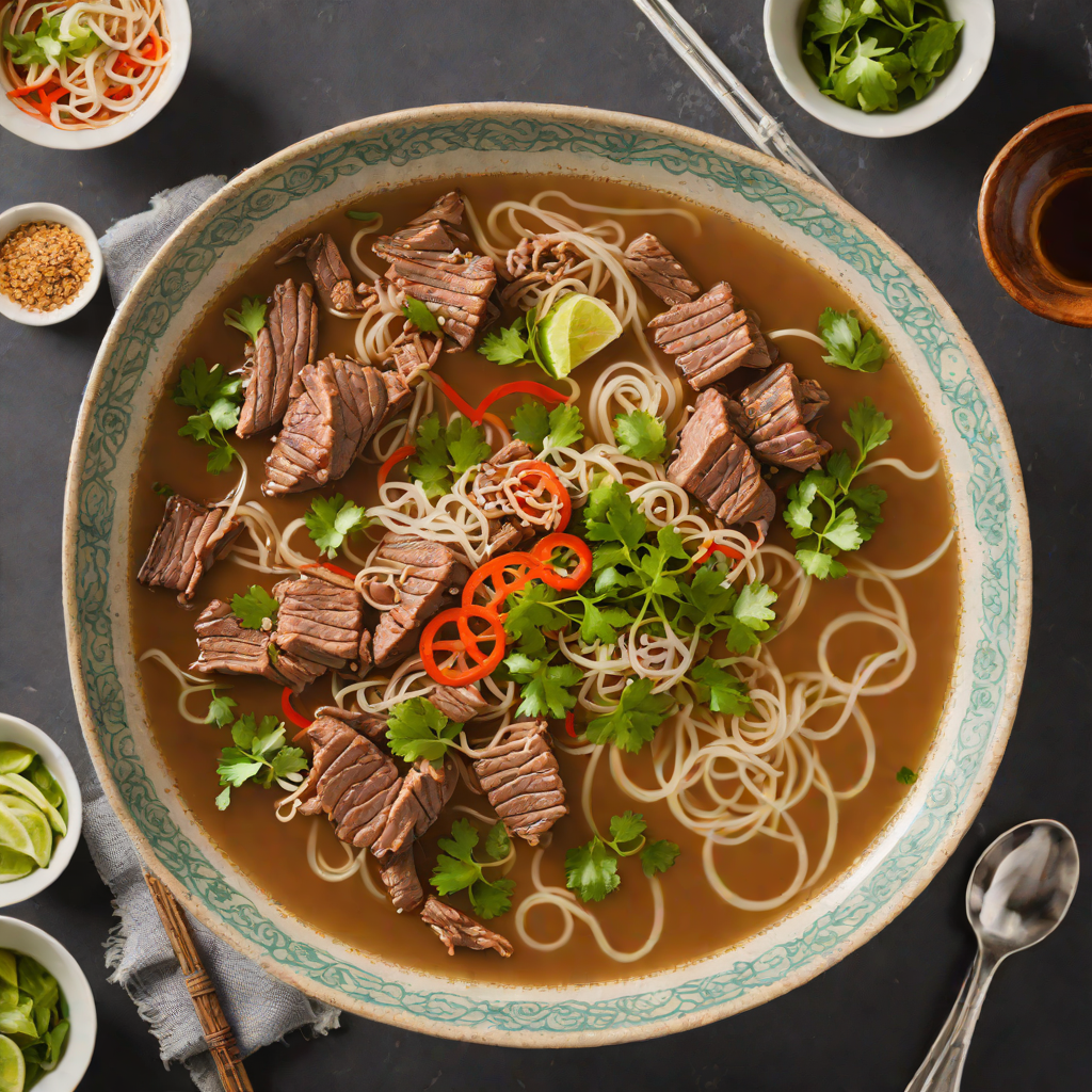 Slow-Simmered Vietnamese Pho with Beef Brisket