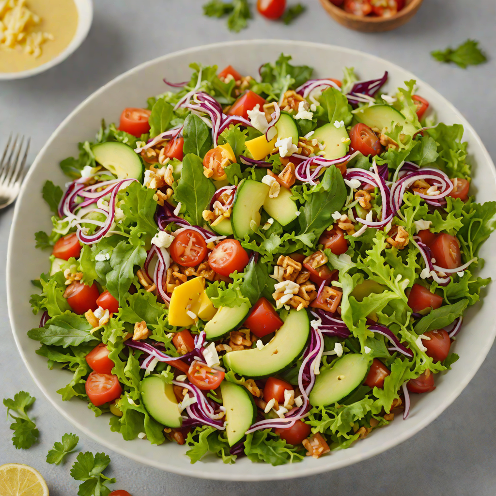 Responsive Facebook Page-Inspired Layered Salad