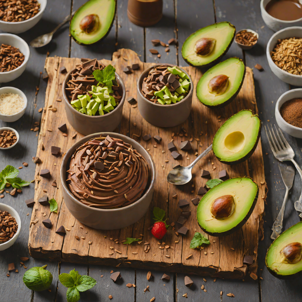 No-Bake Chocolate Avocado Mousse with Token Sweetness
