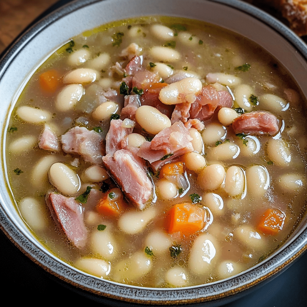 Slow-Simmered Ham Hock and White Bean Soup