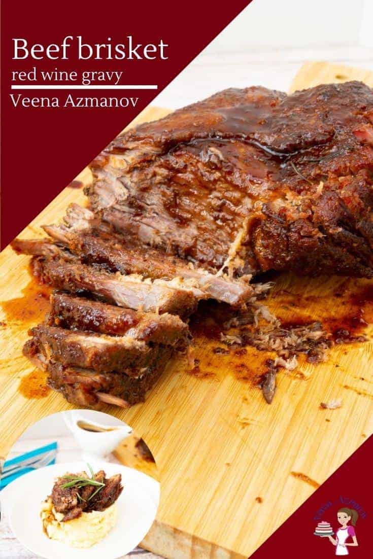 Slow-Roasted Beef Brisket with Wattleseed and Red Wine Gravy