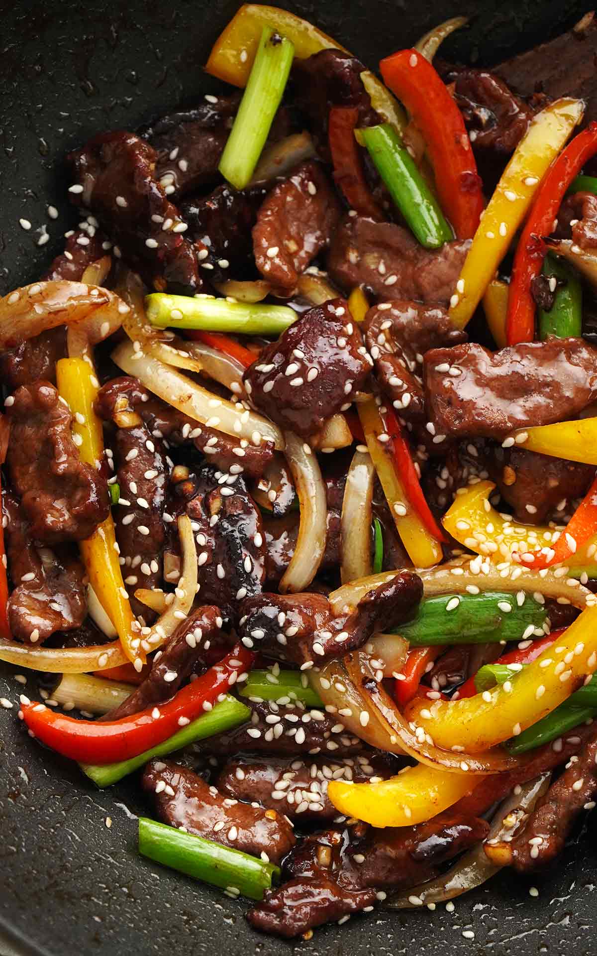 Five-Spice Stir-Fried Beef with Bell Peppers
