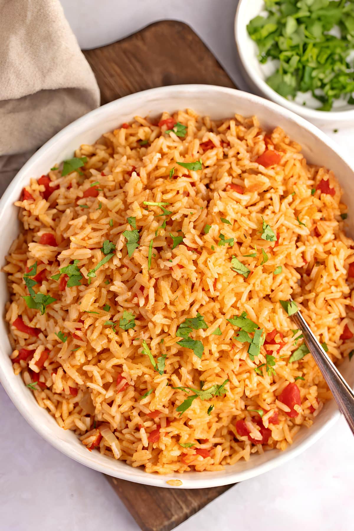 Rice Simmered with Tomato and Bell Pepper