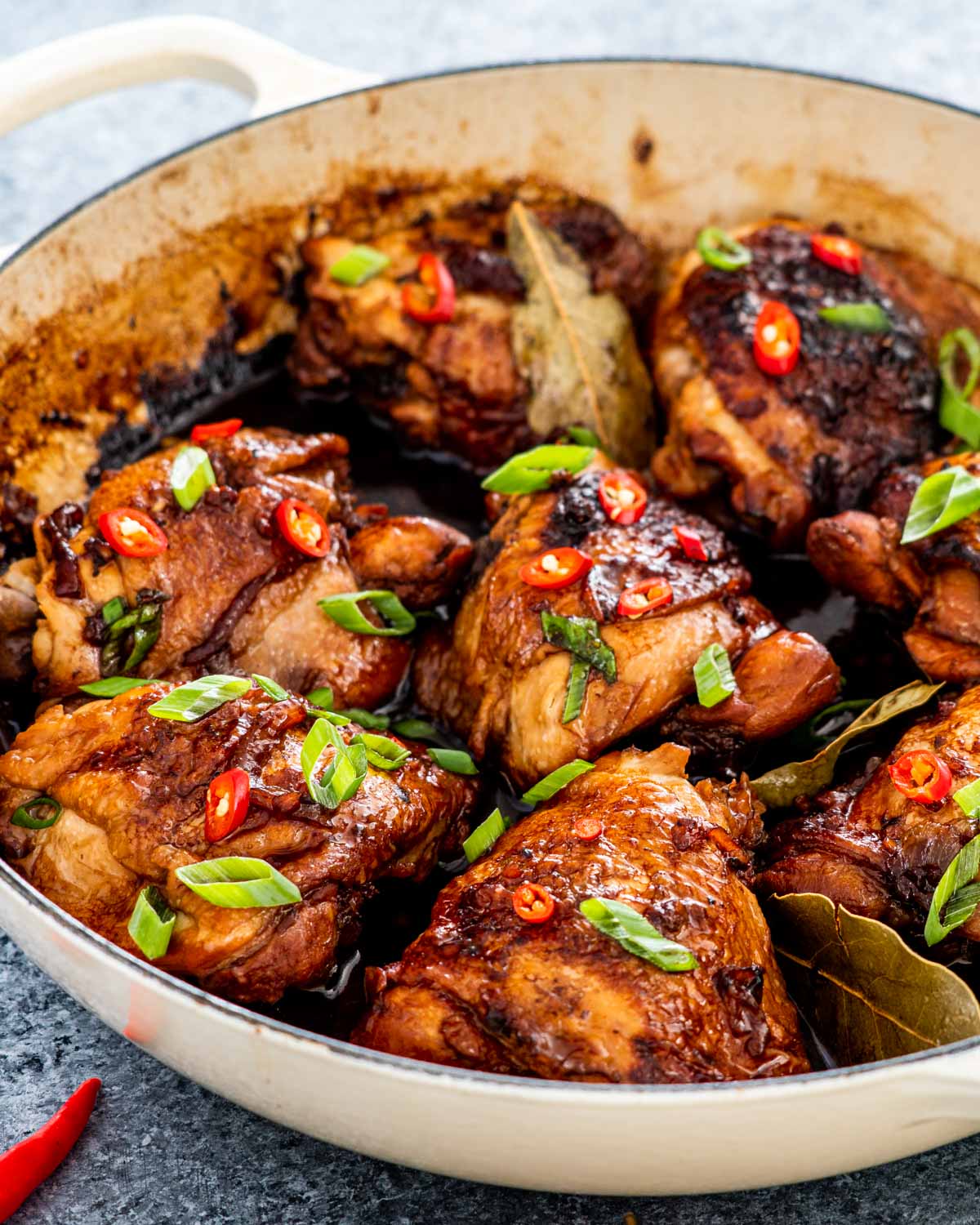 Ginger-Garlic Chicken Adobo with Coconut Sauce