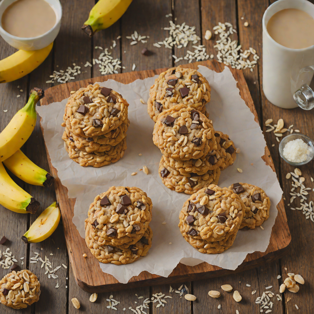 One-Bowl Banana Oatmeal Chocolate Chip Cookies