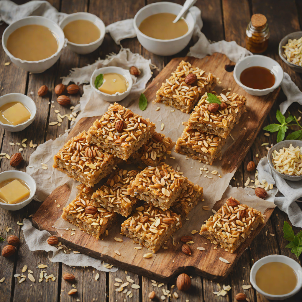 No-Bake Anzac Biscuit Slice with Macadamia and Golden Syrup