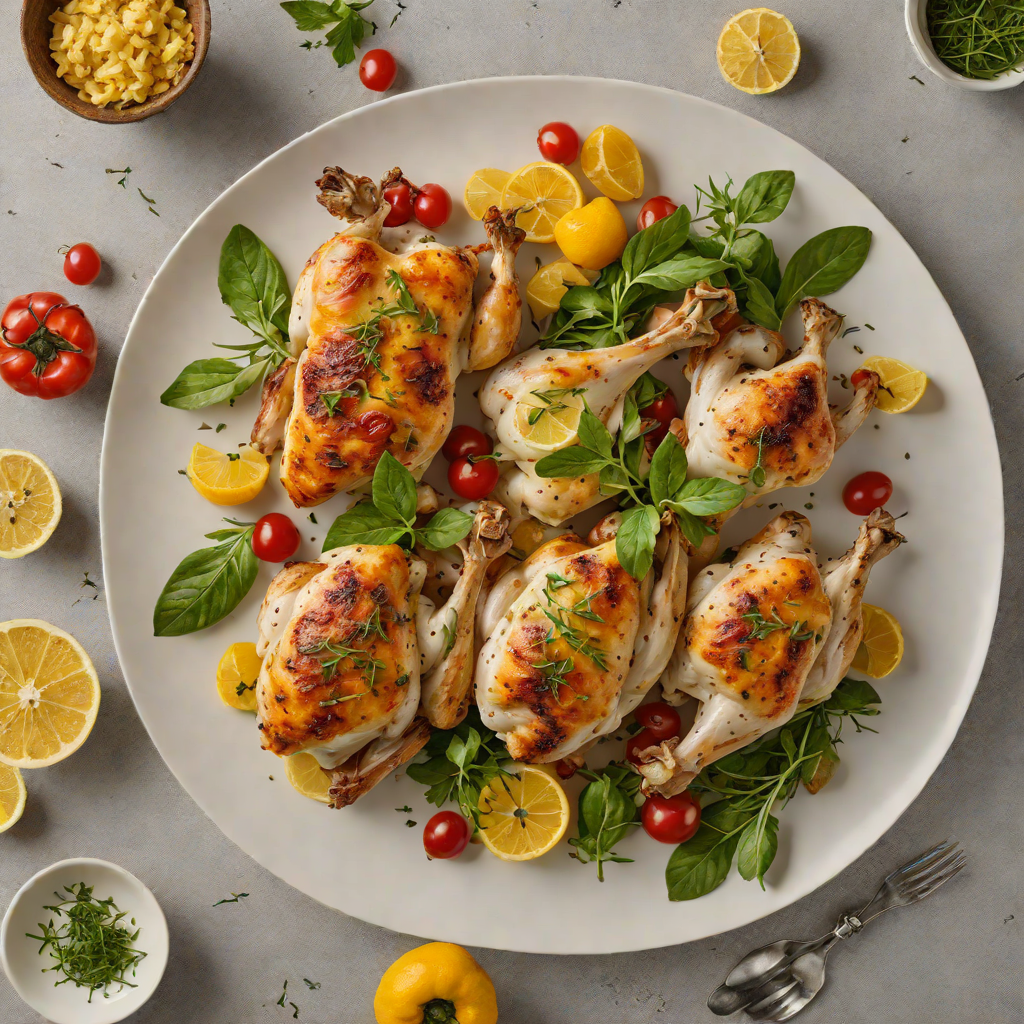 Sheet Pan Papillon-Style Herb Roasted Chicken