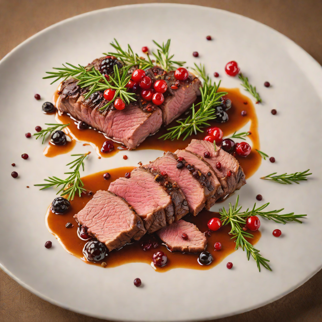 Slow-Roasted Kangaroo Rump with Pepperberry and Rosemary
