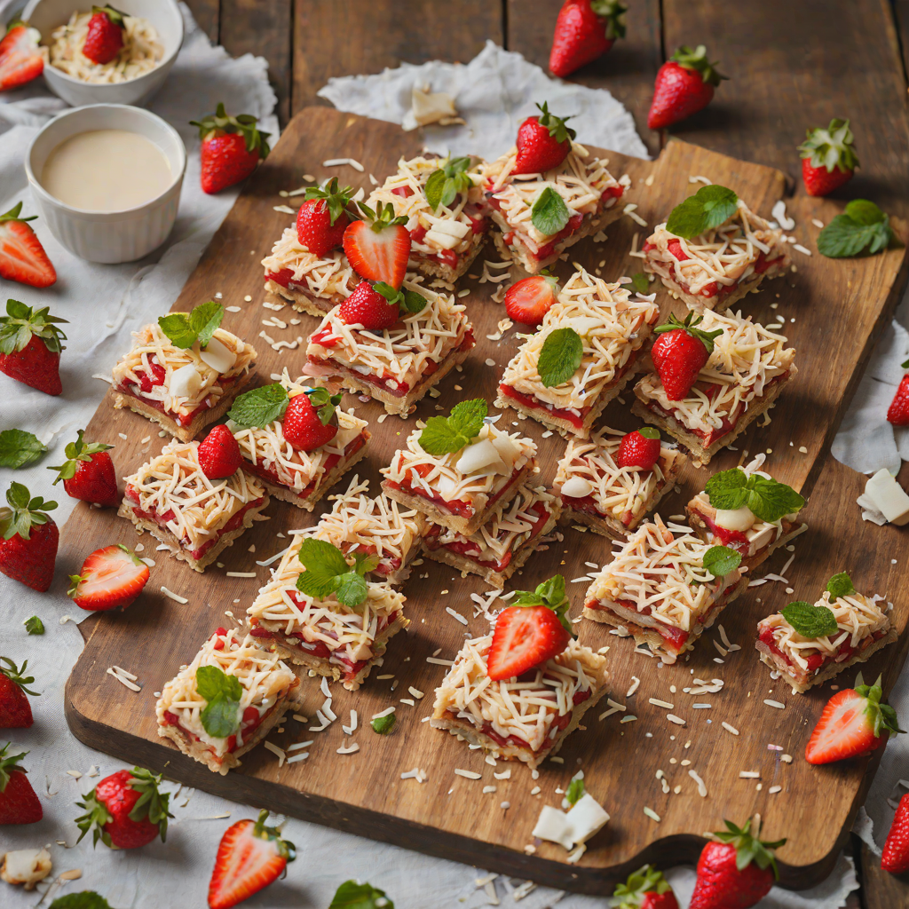 Quick No-Bake Strawberry Coconut Bars