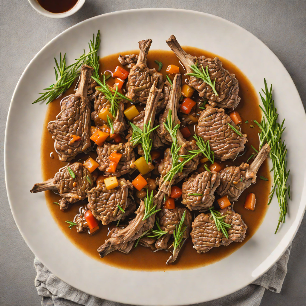 Slow-Cooked Lamb Tibs with Rosemary and Berbere