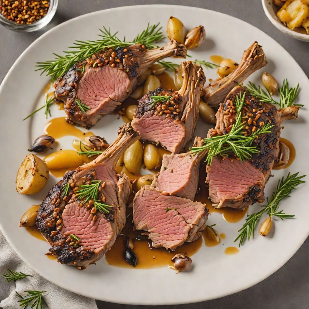 Oven-Roasted Lamb with Garlic and Rosemary