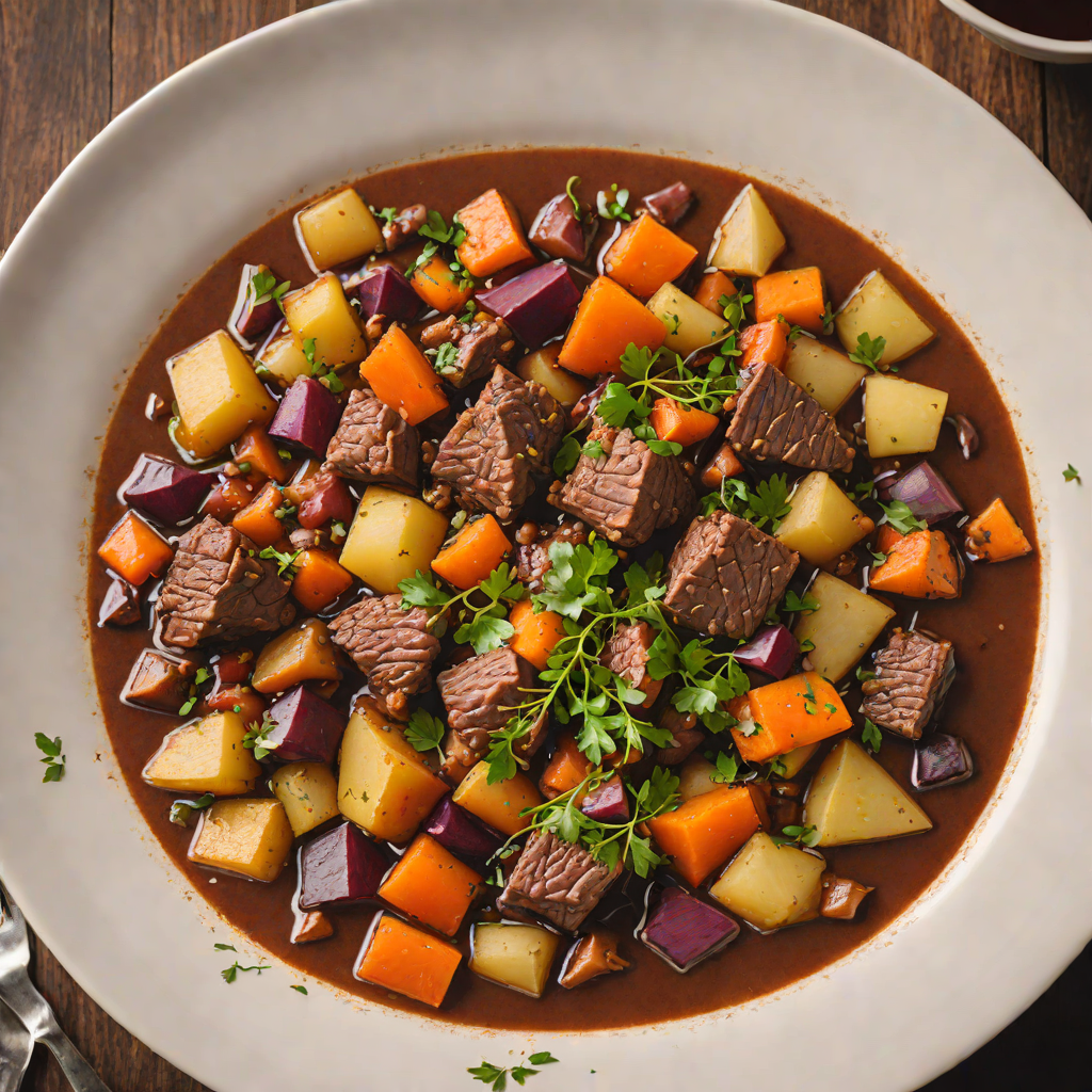 Spiced Northern-Style Venison Stew with Root Vegetables