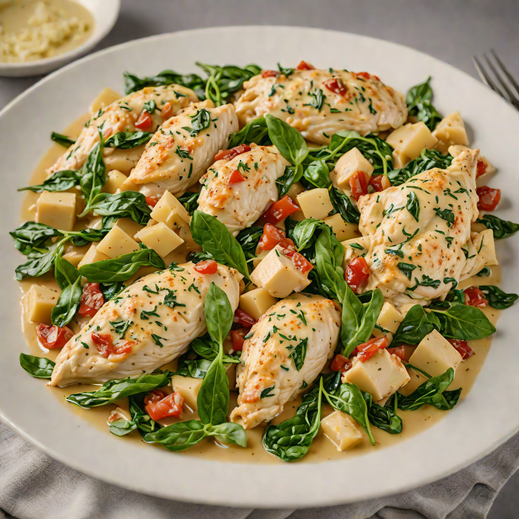 One-Pot Creamy Tuscan Chicken with Spinach