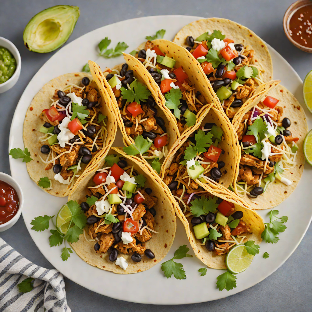Tex-Mex Spiced Chicken and Black Bean Tacos