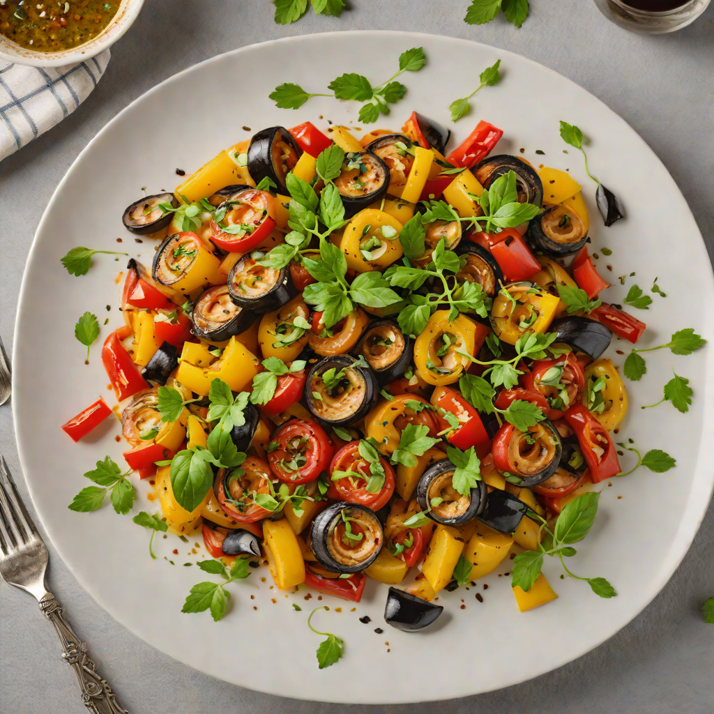 Herb-Infused Ratatouille with Roasted Garlic