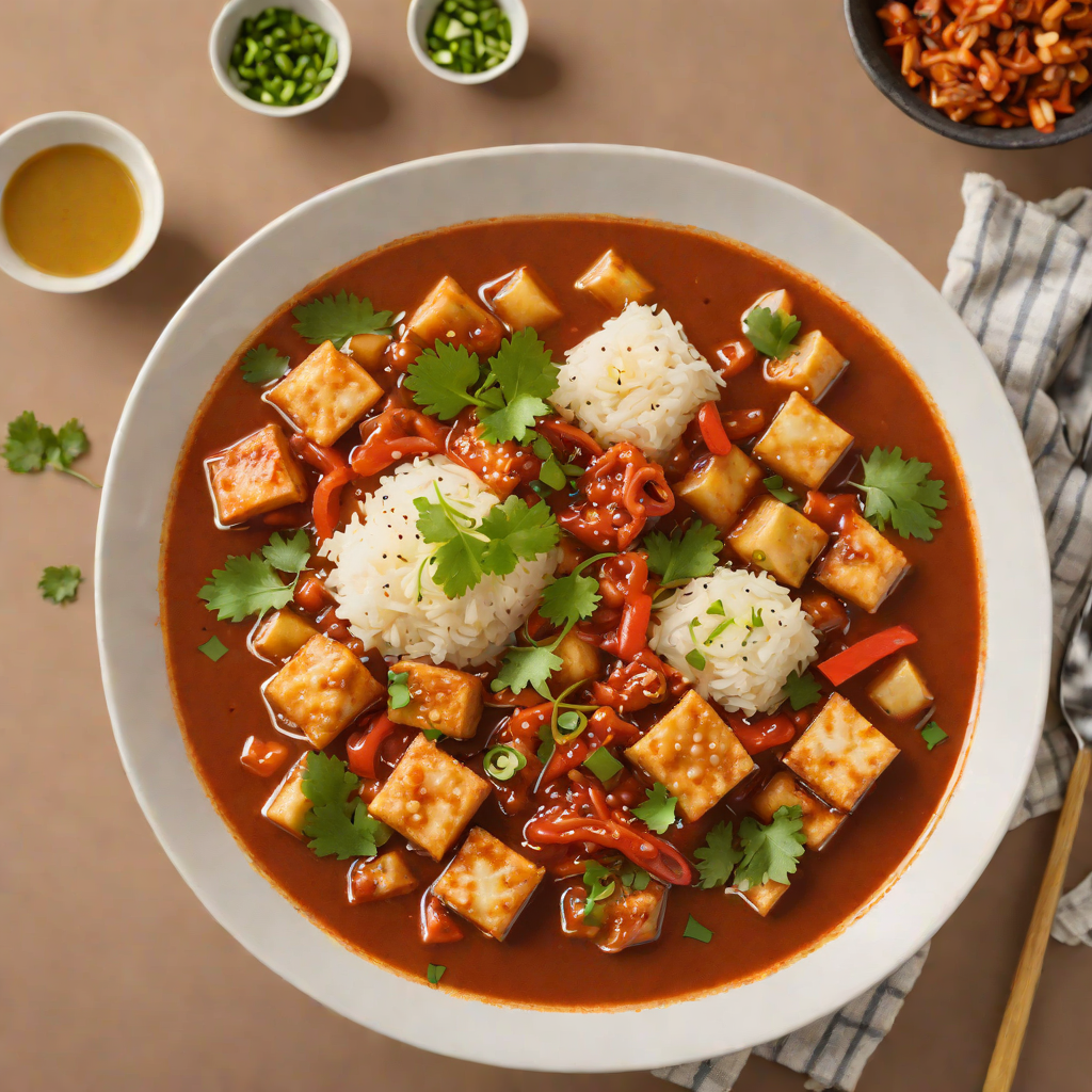 Korean-Style Spicy Tofu Stew with Kimchi