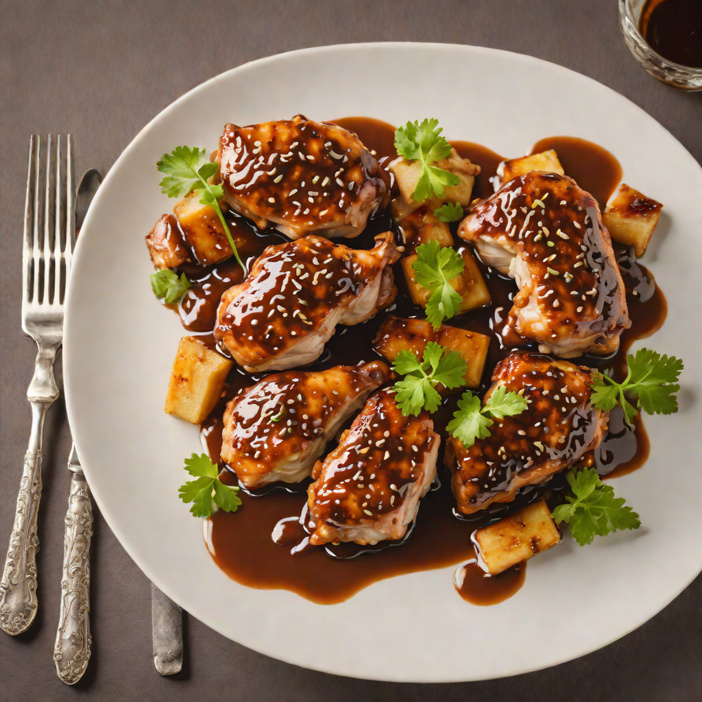 Pan-Seared Chicken Thighs with Tamarind and Ginger Glaze