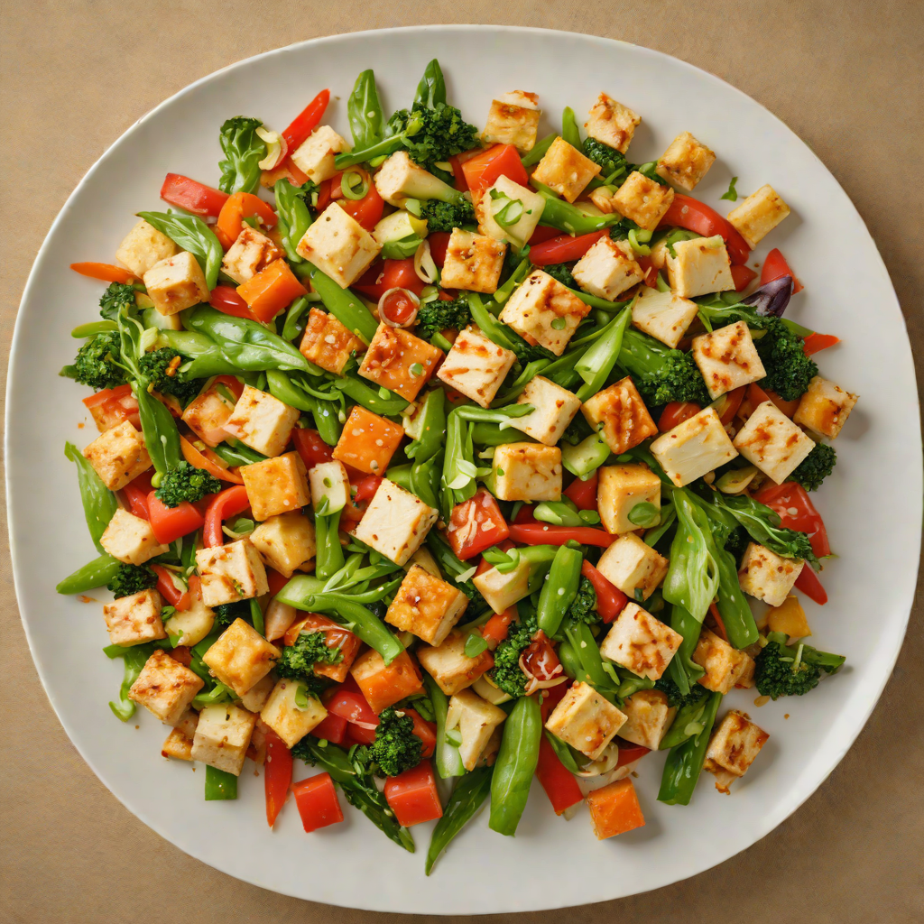 Stir-Fried Vegetables with Tofu and Garlic