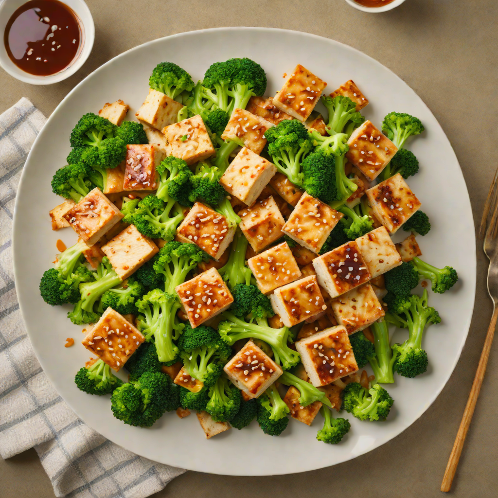 Pan-Seared Tofu Stir-Fry with Ginger and Broccoli