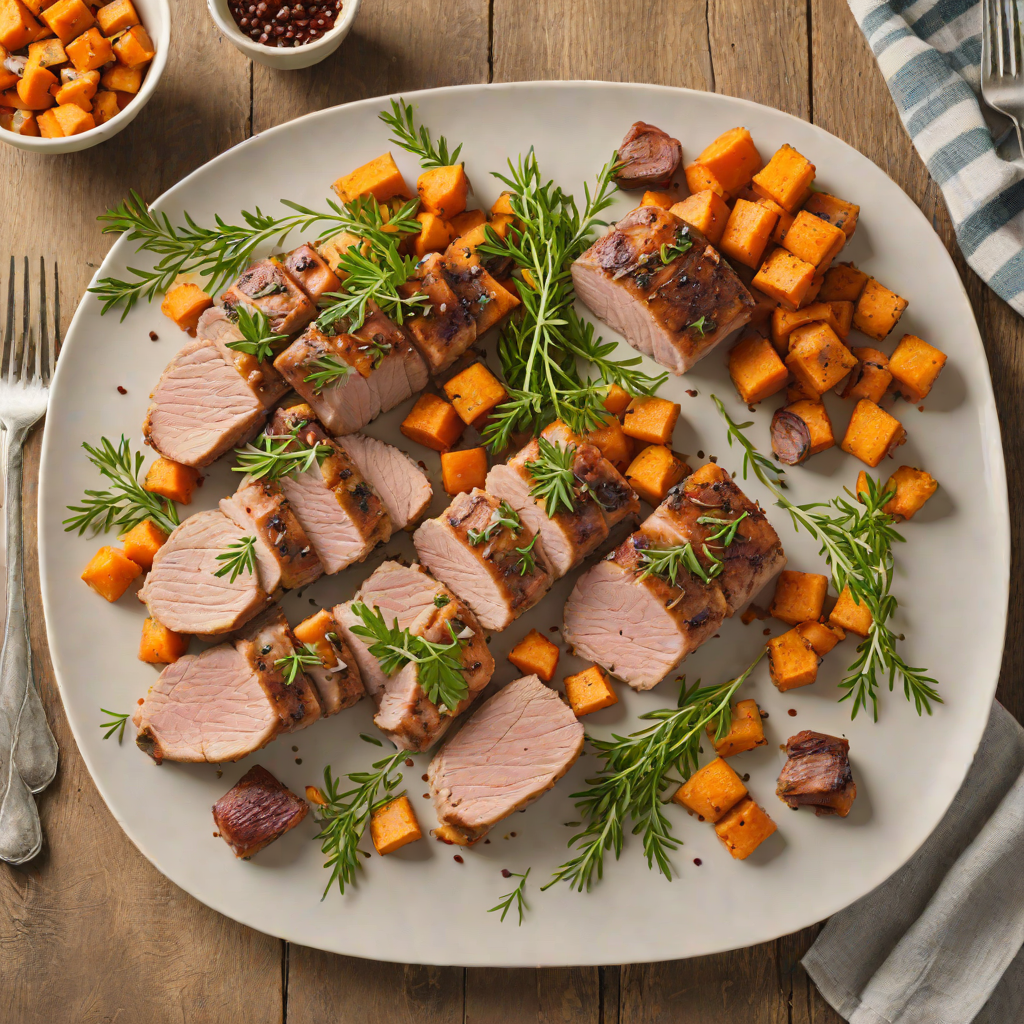 Sheet Pan Herb-Roasted Pork Tenderloin with Sweet Potatoes