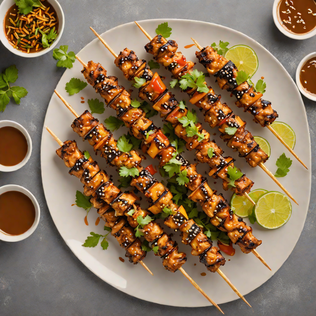 Grilled Senegalese-Spiced Chicken Skewers with Tamarind Glaze