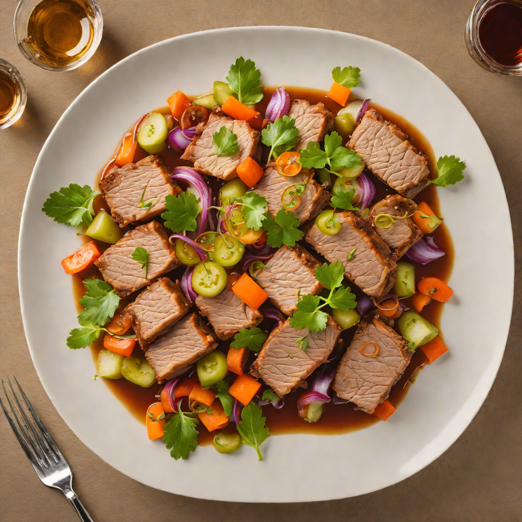 Vinegar-Braised Pork with Pickled Sour Vegetables