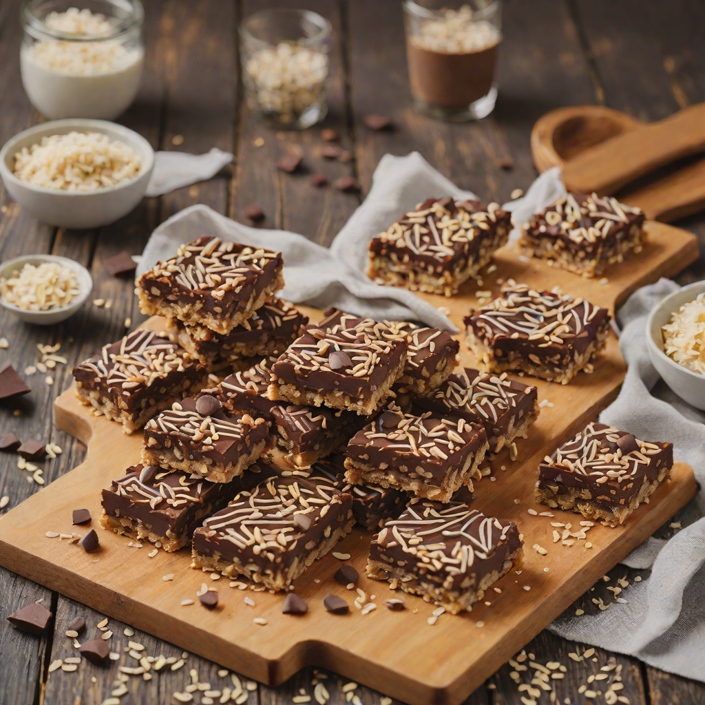 No-Bake Chocolate Oatmeal Bars with Sea Salt