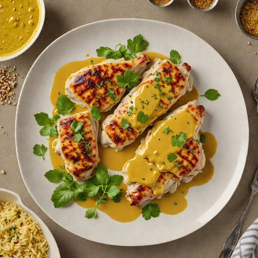 Pan-Seared Chicken with Turmeric and Garlic Butter Sauce