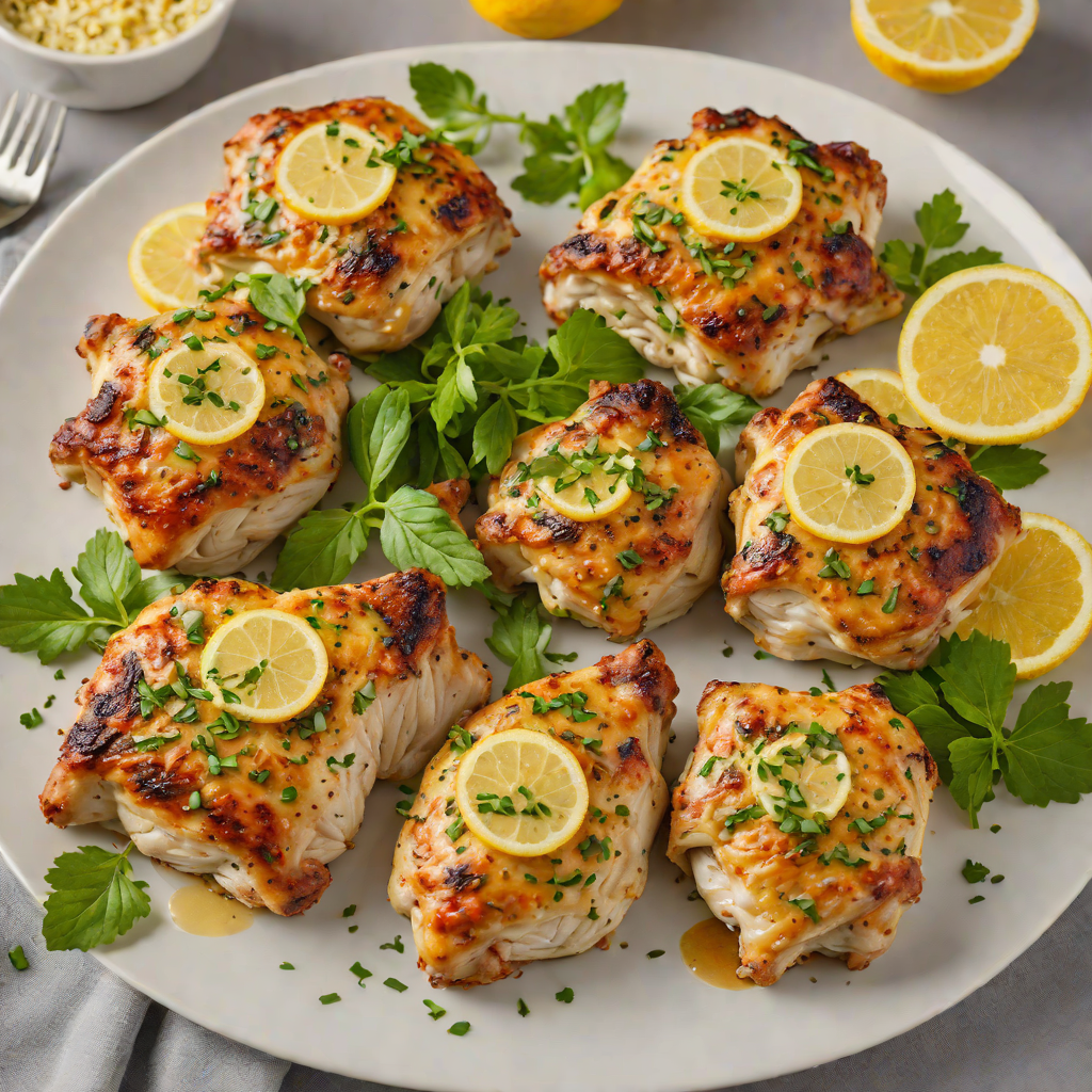 Baked Lemon-Pepper Chicken Thighs with Garlic Butter