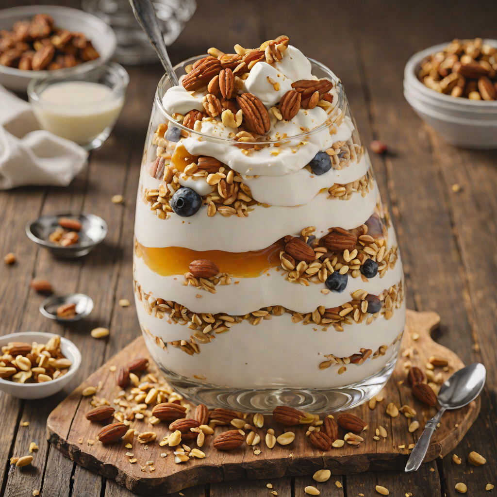 Museum-Inspired Layered Greek Yogurt Parfait with Honey and Nuts