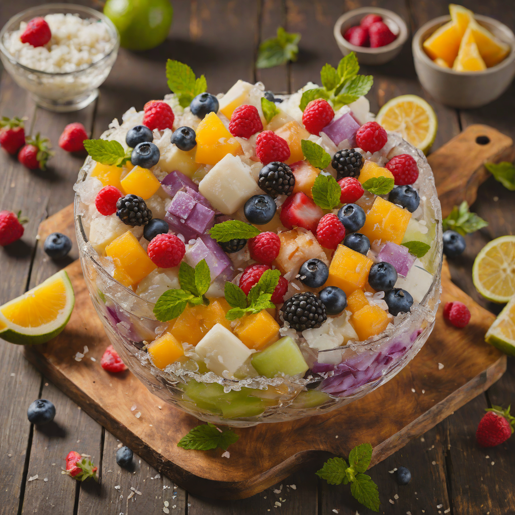Halo-Halo Inspired Mixed Fruit Ice Dessert