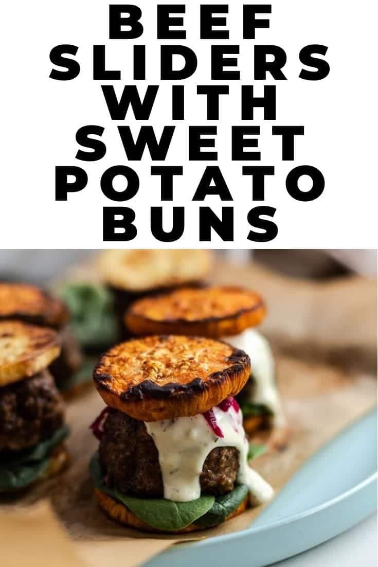 Sweet Potato 'Buns' with Mini Beef Sliders