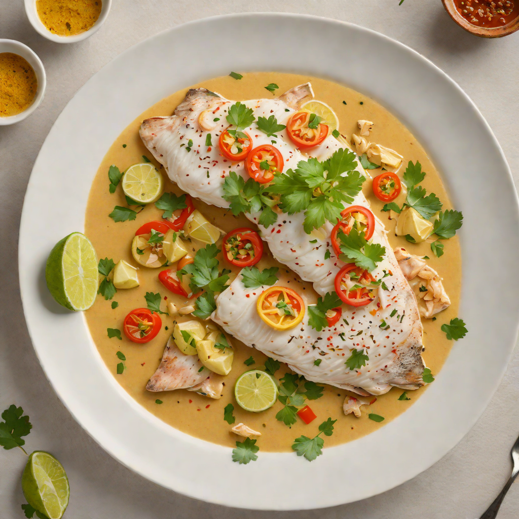 Steamed Fish Moqueca with Coconut Milk and Dendê Oil