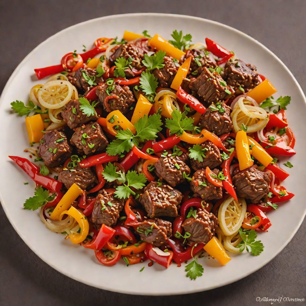 Awaze-Spiced Beef Tibs with Peppers and Onions
