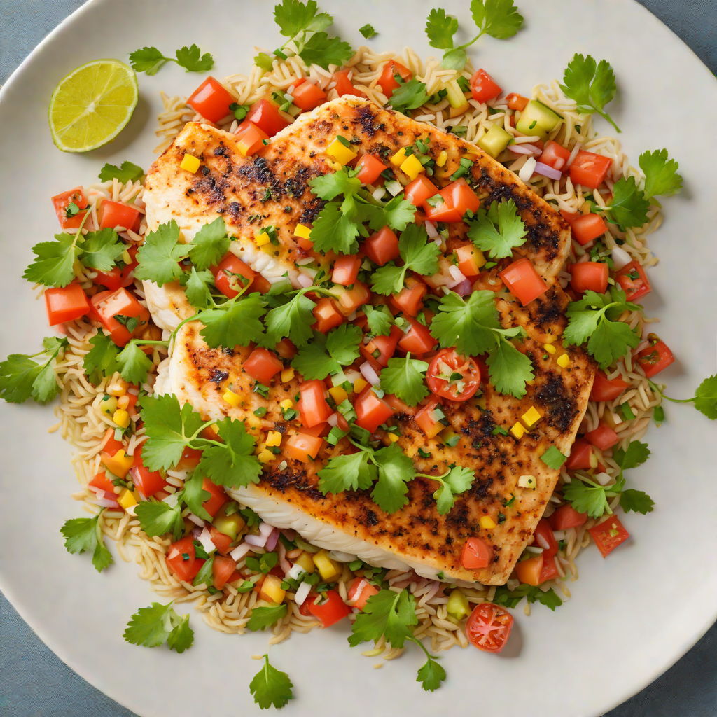 Pan-Seared Tilapia with Tomato and Cilantro Salsa
