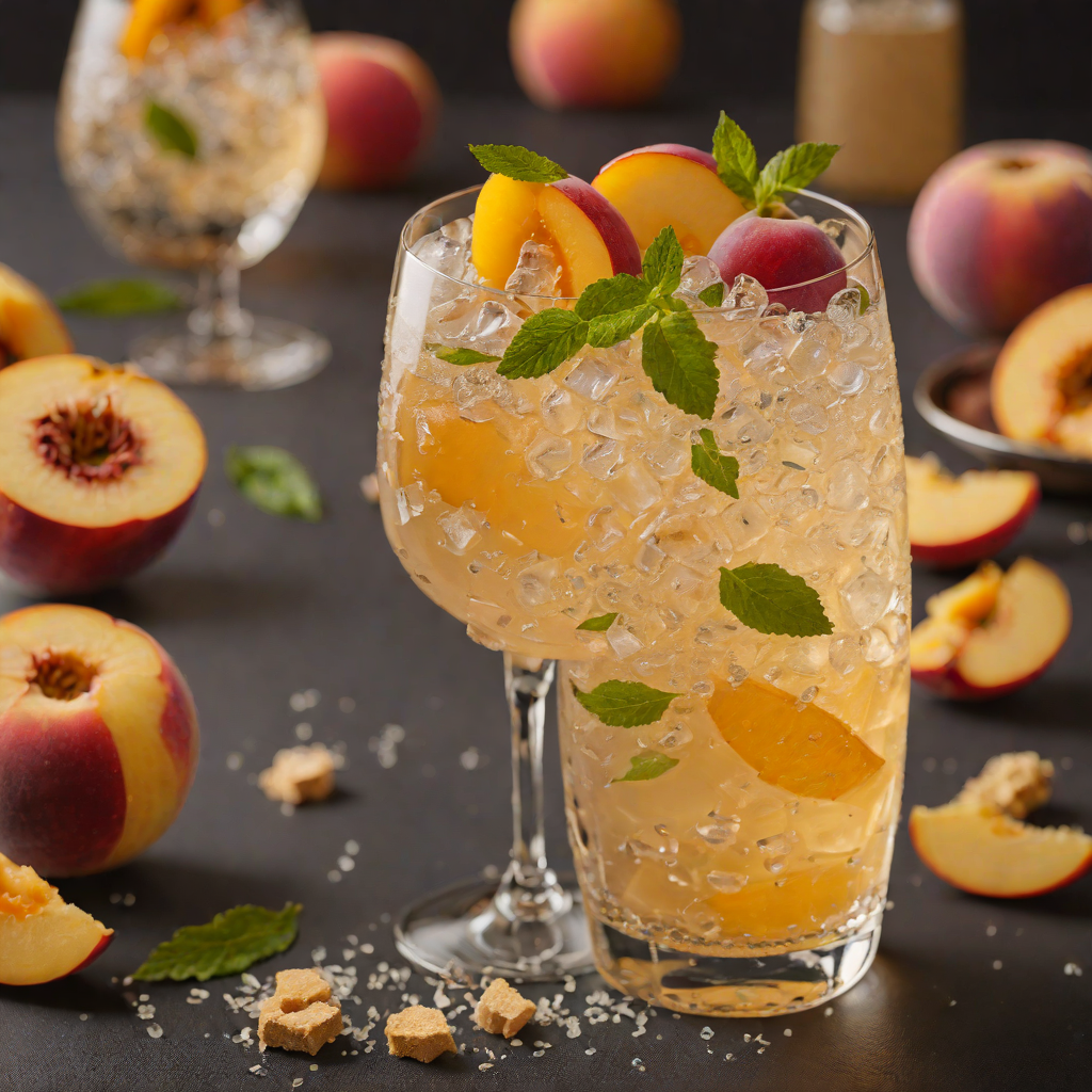 Ginger-Peach Sparkling Cooler