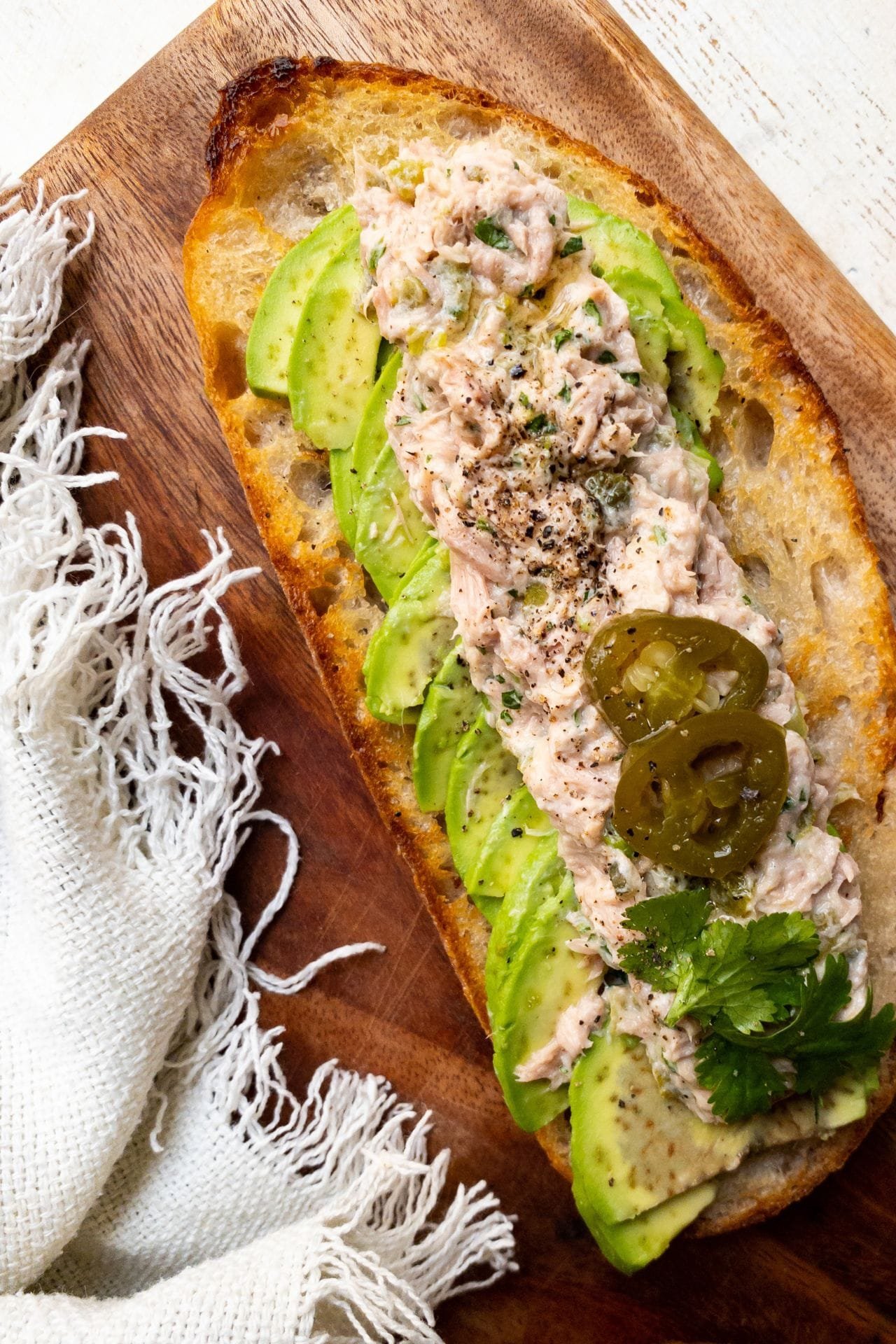 Avocado Tuna Melts with Cucumber 'Toast'