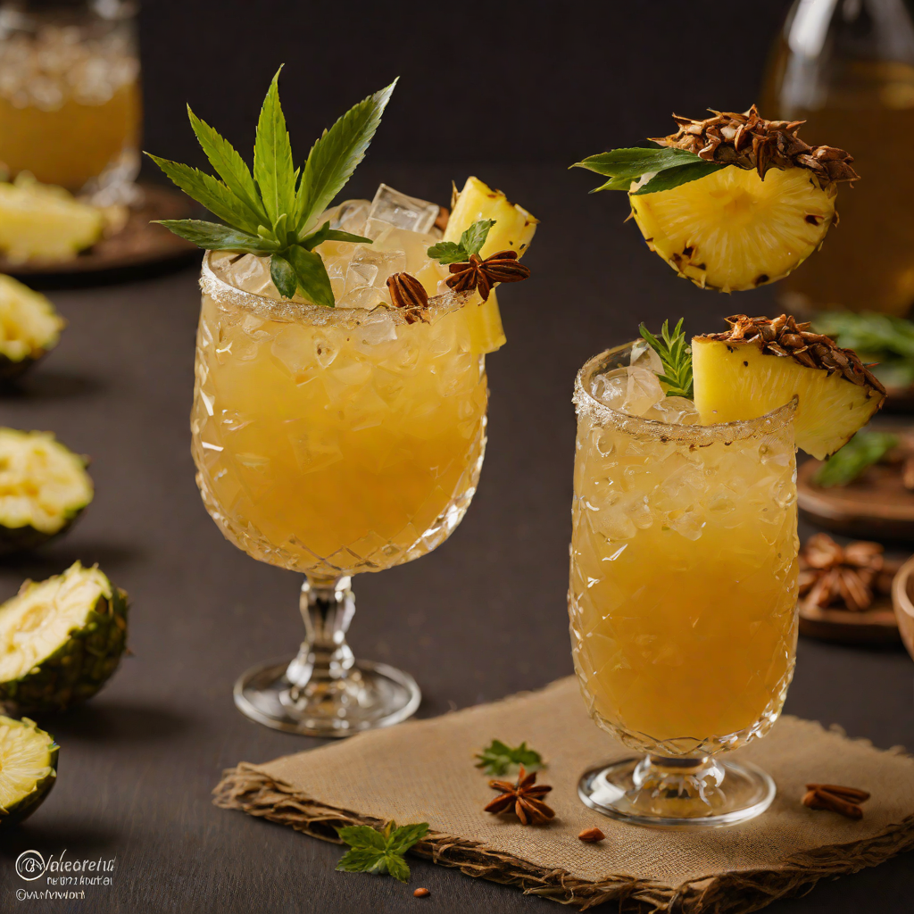 Tiki-Style Spiced Pineapple Rum Cocktail