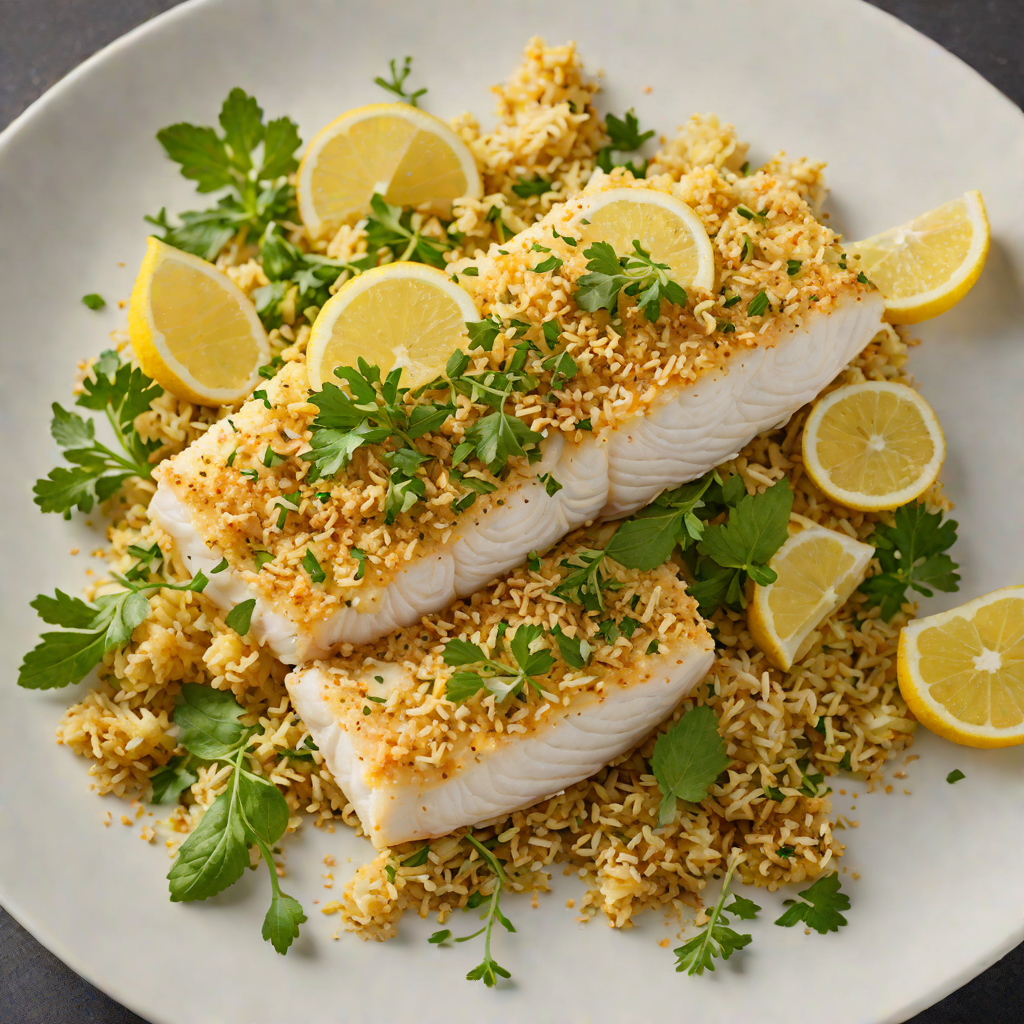 Baked Cod with Lemon-Herb Breadcrumb Crust
