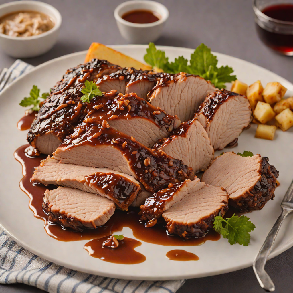 Applewood-Smoked Pork Shoulder with Maple Glaze