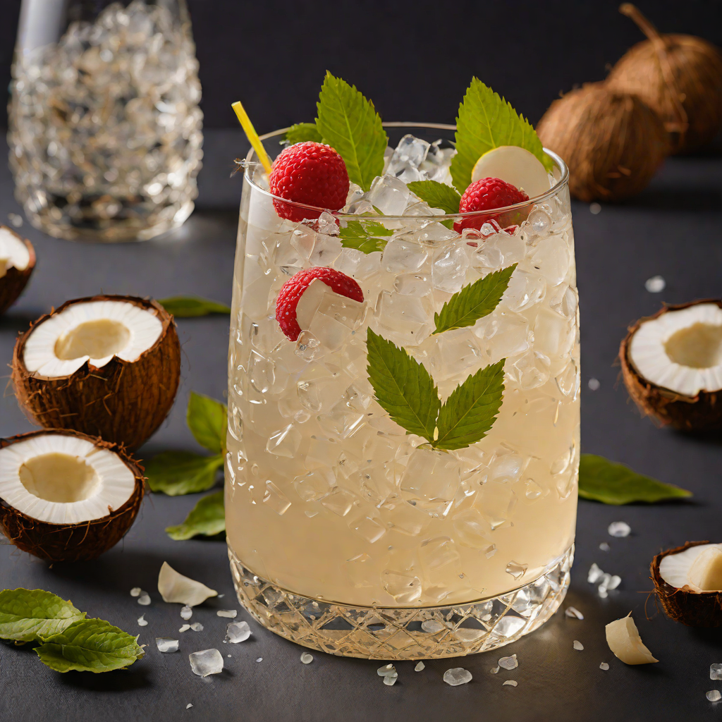 Coconut Water and Lychee Highball Punch